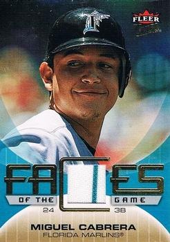 2007 Ultra - Faces of the Game Materials #GF-MC Miguel Cabrera Front