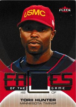 2007 Ultra - Faces of the Game Materials #GF-TH Torii Hunter Front