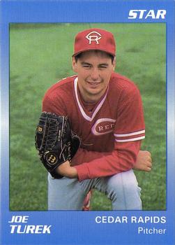 1989 Star Cedar Rapids Reds - Platinum #20 Joe Turek Front