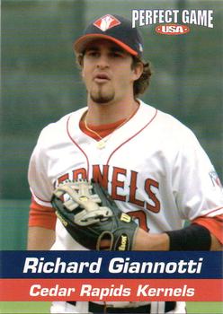 2005 Perfect Game Cedar Rapids Kernels #24 Richard Giannotti Front