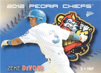 2012 MultiAd Peoria Chiefs #10 Zeke DeVoss Front