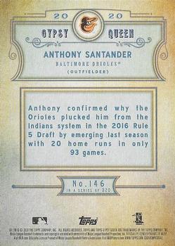 2020 Topps Gypsy Queen - Green #146 Anthony Santander Back