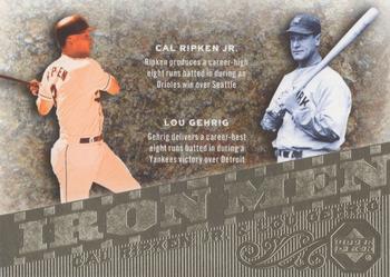 2007 Upper Deck - Iron Men #IM30 Cal Ripken Jr. / Lou Gehrig Front