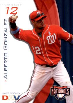 2009 DAV Major League #156 Alberto Gonzalez Front