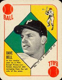 1951 Topps Red Backs #17 Dave Bell Front