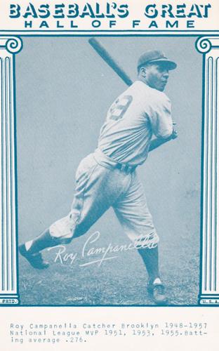 1977 Baseball's Great Hall of Fame Exhibits - Blue #NNO Roy Campanella Front