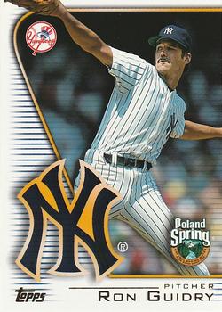 2004 Topps Poland Spring New York Yankees #2 Ron Guidry Front