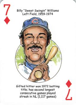 2018 Hero Decks Chicago Cubs Baseball Heroes Playing Cards  #7♦ Billy Williams Front
