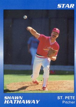 1989 Star St. Petersburg Cardinals - Platinum #16 Shawn Hathaway Front