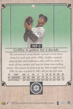 2007 Upper Deck Masterpieces - Box Toppers 5x7 #MP-2 Ken Griffey Jr. Back