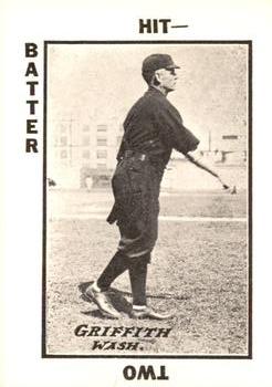 1973 TCMA 1913 Tom Barker Baseball Card Game (WG6) (reprint) #NNO Clark Griffith Front