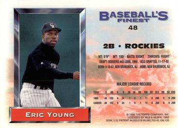 1993 Finest #48 Eric Young Back
