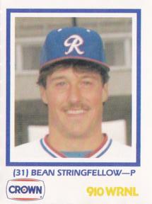 1987 Richmond Braves #NNO Bean Stringfellow Front