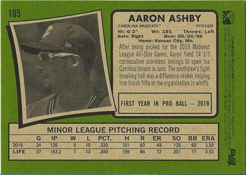 2020 Topps Heritage Minor League #105 Aaron Ashby Back