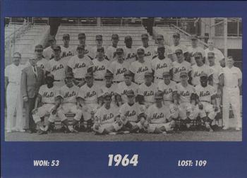 1993 The Wiz New York Mets 30 Years of Team Photos #NNO 1964 Front