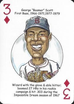 2015 Hero Decks Boston Red Sox Baseball Heroes Playing Cards #3♦️ George Scott Front