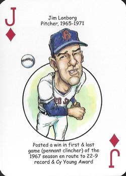 2015 Hero Decks Boston Red Sox Baseball Heroes Playing Cards #J♦️ Jim Lonborg Front