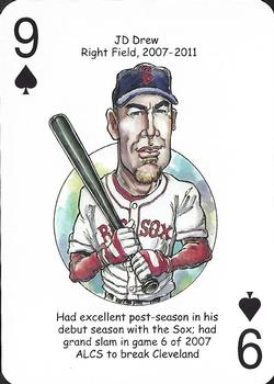 2015 Hero Decks Boston Red Sox Baseball Heroes Playing Cards #9♠️ J.D. Drew Front