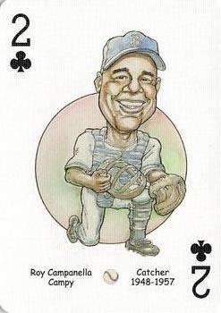 2005 Hero Decks Los Angeles & Brooklyn Dodgers Baseball Heroes Playing Cards #2♣ Roy Campanella Front