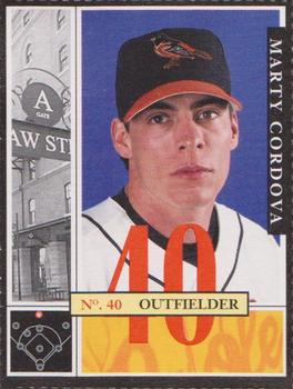 2002 Baltimore Orioles Program Cards #9 Marty Cordova Front