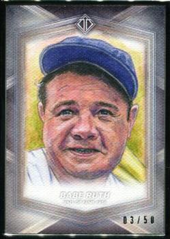 2020 Topps Transcendent Collection Hall of Fame Edition - Hall of Famers Sketch Reproductions #HOFR-BR Babe Ruth Front
