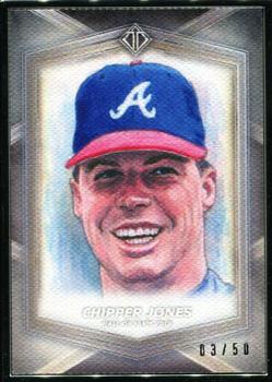2020 Topps Transcendent Collection Hall of Fame Edition - Hall of Famers Sketch Reproductions #HOFR-CJ Chipper Jones Front