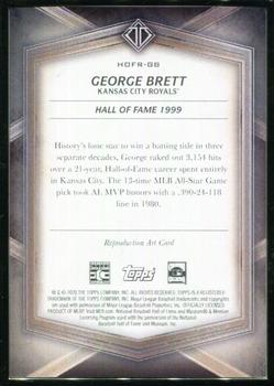 2020 Topps Transcendent Collection Hall of Fame Edition - Hall of Famers Sketch Reproductions #HOFR-GB George Brett Back