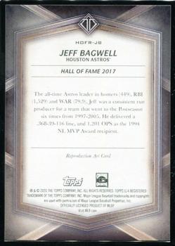 2020 Topps Transcendent Collection Hall of Fame Edition - Hall of Famers Sketch Reproductions #HOFR-JB Jeff Bagwell Back