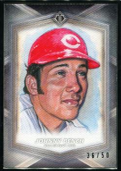 2020 Topps Transcendent Collection Hall of Fame Edition - Hall of Famers Sketch Reproductions #HOFR-JBE Johnny Bench Front