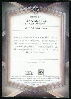 2020 Topps Transcendent Collection Hall of Fame Edition - Hall of Famers Sketch Reproductions #HOFR-SM Stan Musial Back