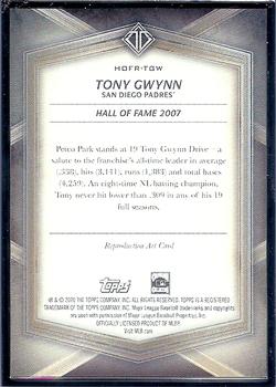 2020 Topps Transcendent Collection Hall of Fame Edition - Hall of Famers Sketch Reproductions #HOFR-TGW Tony Gwynn Back