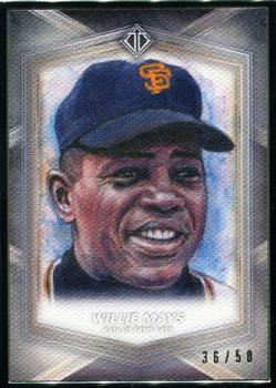 2020 Topps Transcendent Collection Hall of Fame Edition - Hall of Famers Sketch Reproductions #HOFR-WM Willie Mays Front