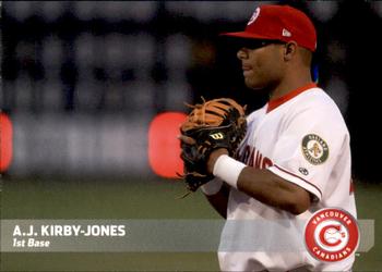 2010 Grandstand Vancouver Canadians #NNO A.J. Kirby-Jones Front