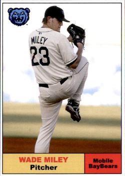 2010 Mobile BayBears #NNO Wade Miley Front