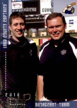 2010 Grandstand Lake County Captains #NNO Broadcast Team (Craig Deas / Brian LaRiche) Front