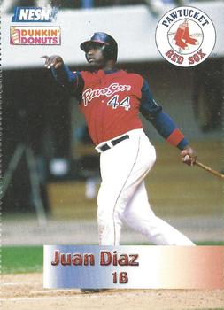 2002 Dunkin' Donuts Pawtucket Red Sox #NNO Juan Diaz Front