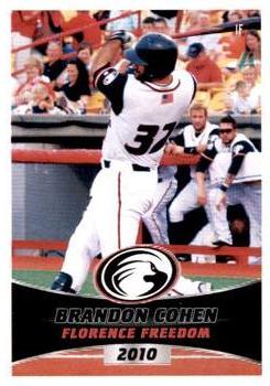 2010 Florence Freedom #NNO Brandon Cohen Front