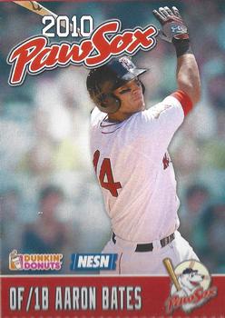 2010 Dunkin' Donuts NESN Pawtucket Red Sox #NNO Aaron Bates Front
