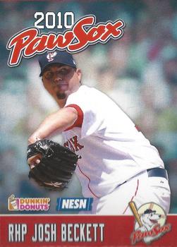 2010 Dunkin' Donuts NESN Pawtucket Red Sox #NNO Josh Beckett Front