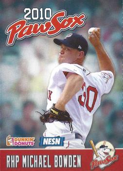 2010 Dunkin' Donuts NESN Pawtucket Red Sox #NNO Michael Bowden Front