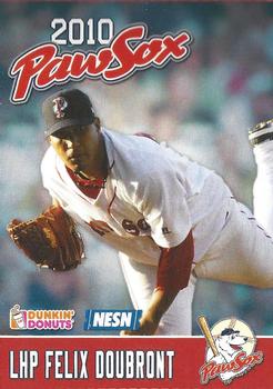 2010 Dunkin' Donuts NESN Pawtucket Red Sox #NNO Felix Doubront Front