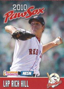 2010 Dunkin' Donuts NESN Pawtucket Red Sox #NNO Rich Hill Front