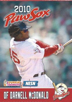 2010 Dunkin' Donuts NESN Pawtucket Red Sox #NNO Darnell McDonald Front