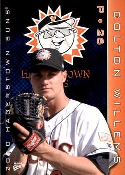 2010 MultiAd Hagerstown Suns #15 Colton Willems Front
