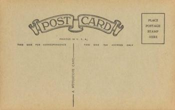 1955 Exhibits Post Card Backs - Mutoscope Back #NNO Joe Adcock Back
