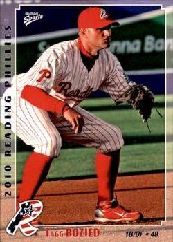 2010 MultiAd Reading Phillies #5 Tagg Bozied Front