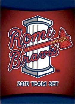 2010 MultiAd Rome Braves #1 Checklist Front