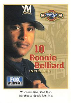 2001 Milwaukee Brewers Police - Wisconsin River Golf Club & Warehouse Specialists Inc #NNO Ronnie Belliard Front