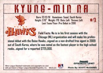 2010 Grandstand Boise Hawks #NNO Kyung-Min Na Back