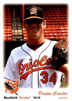 2010 Grandstand Bluefield Orioles #NNO Dustin Carder Front